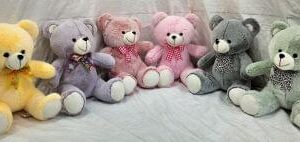 1793 Teddy Bear - 40 CM - Yellow, Purple, Peach, Pink, Grey, Green - MOQ 6