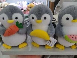1264 Penguin 25 CM FRUITS - Carrot, Banana, Watermelon - MOQ 6