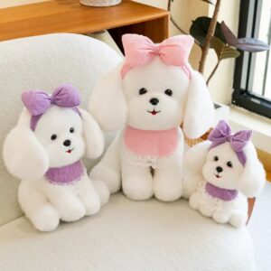2219 Dog 35 CM - Pink, Purple - MOQ 2