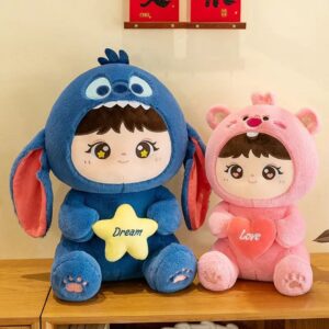 2243 Bear STAR LOVE - 40CM - Pink, Blue - MOQ 2