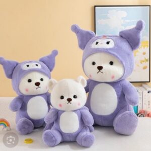 2138 Bear 25 CM HOODIE - Purple