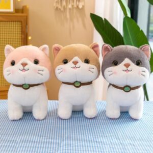 2130 Cat 22 CM BOW - Pink, Brown, Grey