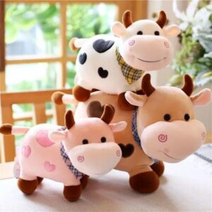 1579 Cow 50 CM TRUMPET - White, Brown, Peach - MOQ 3