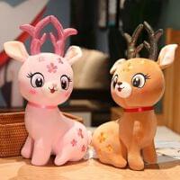 2124 Deer 60 CM - Brown, Pink - MOQ 2