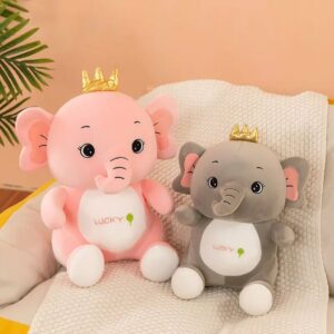 1991 Elephant 30 CM LUCKY - Grey, Pink - MOQ 2