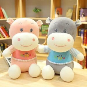 1820 Hippo 65 CM - Pink, Grey - MOQ 2