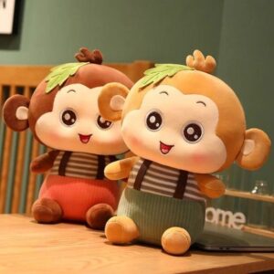 1595 Monkey 35 CM LEAF - Brown, Dark Brown - MOQ 2