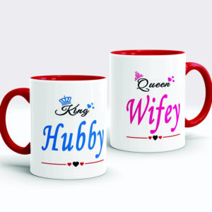 1087 Mug - Hubby/ Wife